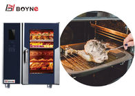 Chicken Roasting Machine 6 Tray Combi Oven Boiler steaming and baking