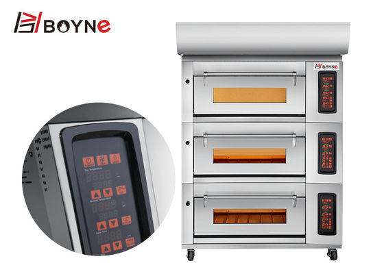16.65kw Commercial Bakery Kitchen Equipment Electric Oven Six Trays