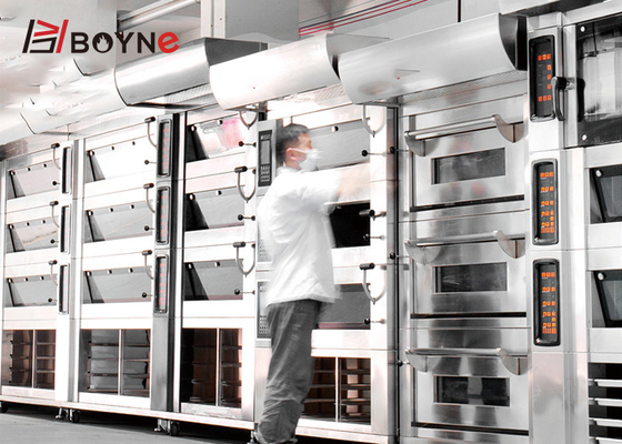 19kw PID Control Combination Bread Bakery Oven With Cabinet