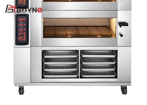19kw PID Control Combination Bread Bakery Oven With Cabinet