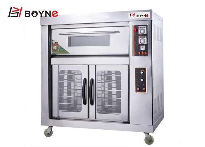 6.8w Stainless Steel Single Deck Electric Oven 6 Trays Proofer 920×700×1100